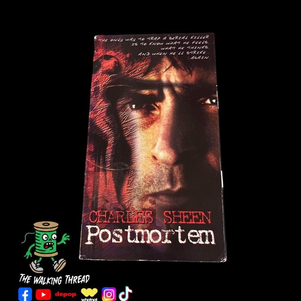 Postmortem VHS Thriller Rated R Charlie Sheen